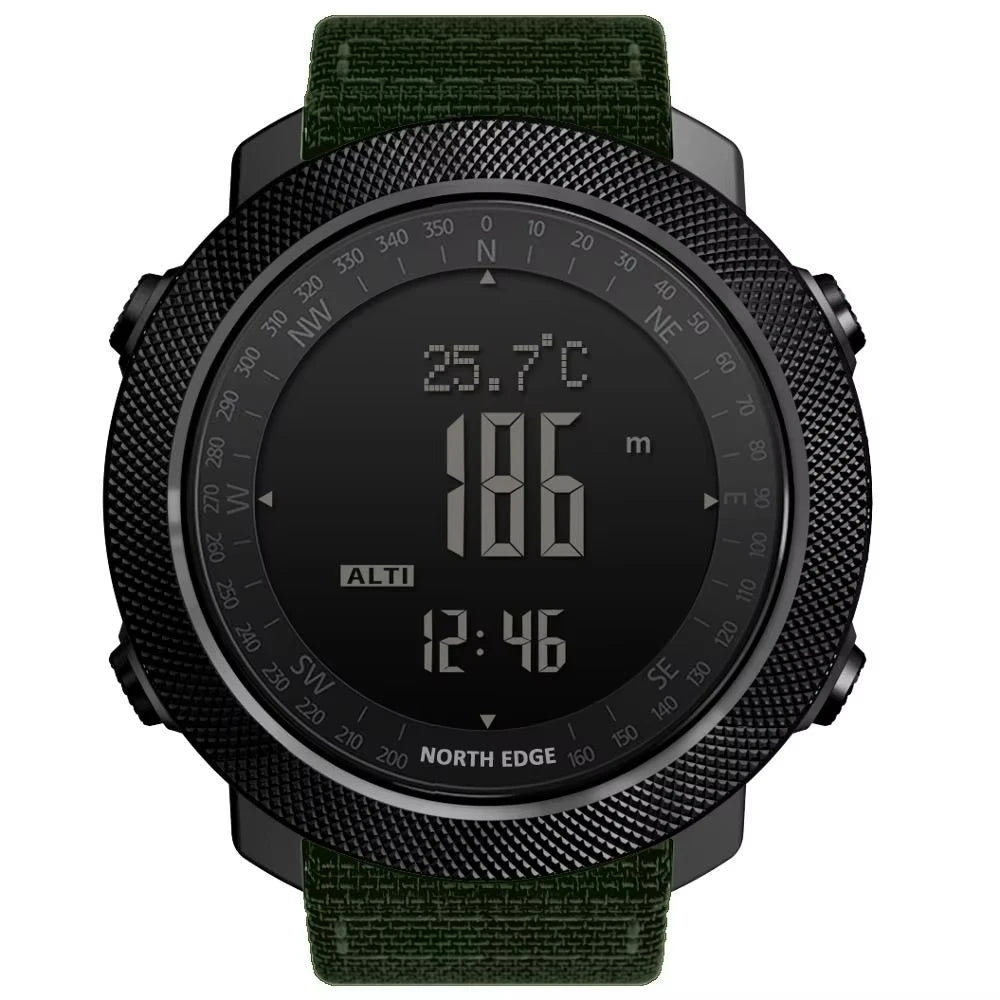 NORTH EDGE Apache Men Sports Smart Watch Compass Thermometer World Time Pedometer Altimeter BarometerSmartwatch Running APACHE