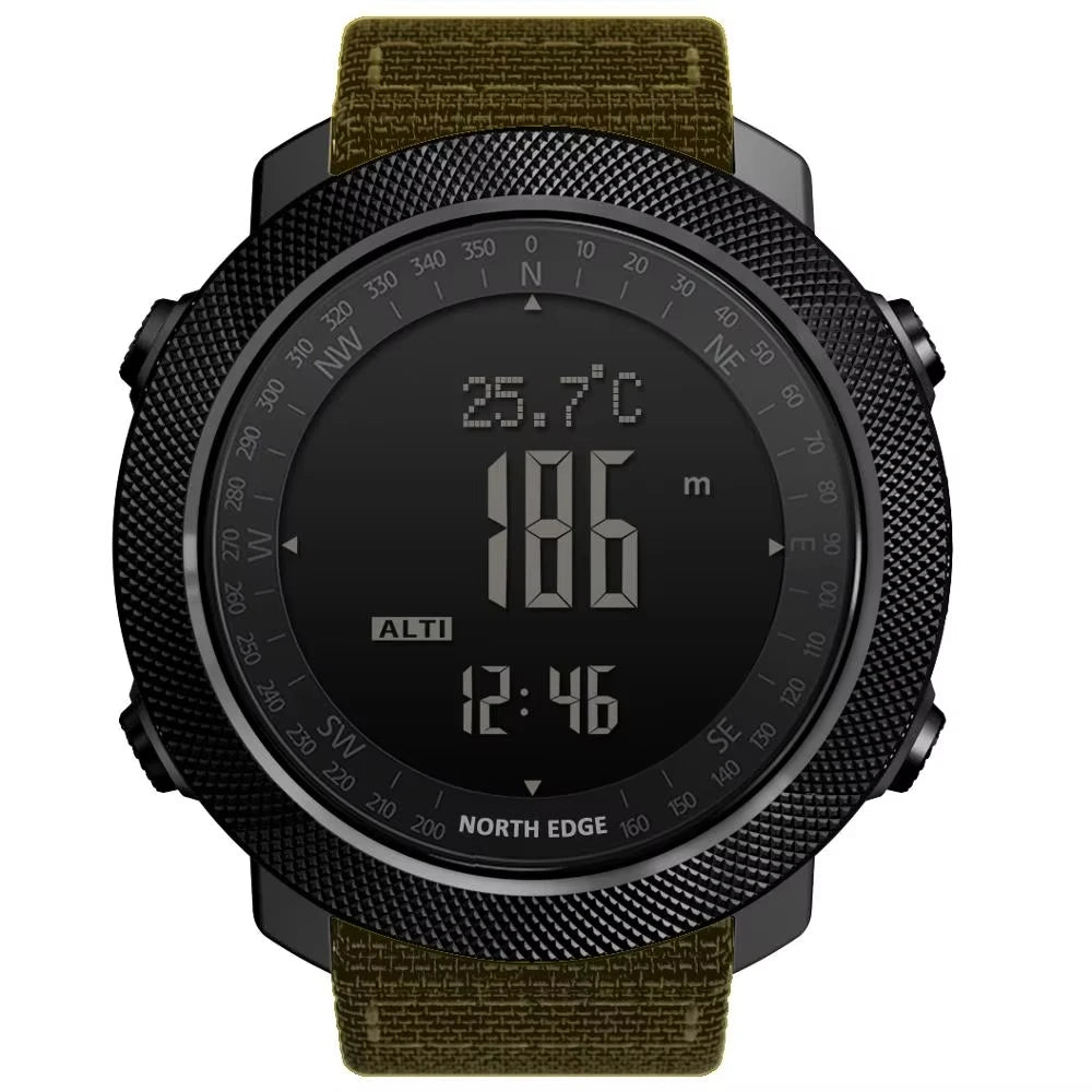 NORTH EDGE Apache Men Sports Smart Watch Compass Thermometer World Time Pedometer Altimeter BarometerSmartwatch Running APACHE