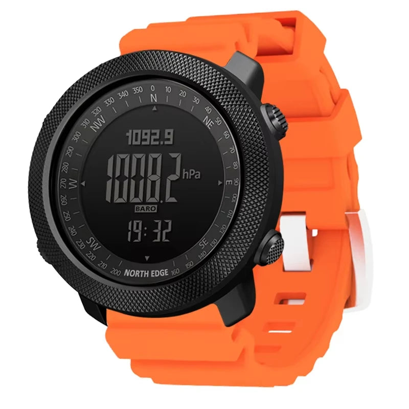 NORTH EDGE Apache Men Sports Smart Watch Compass Thermometer World Time Pedometer Altimeter BarometerSmartwatch Running APACHE