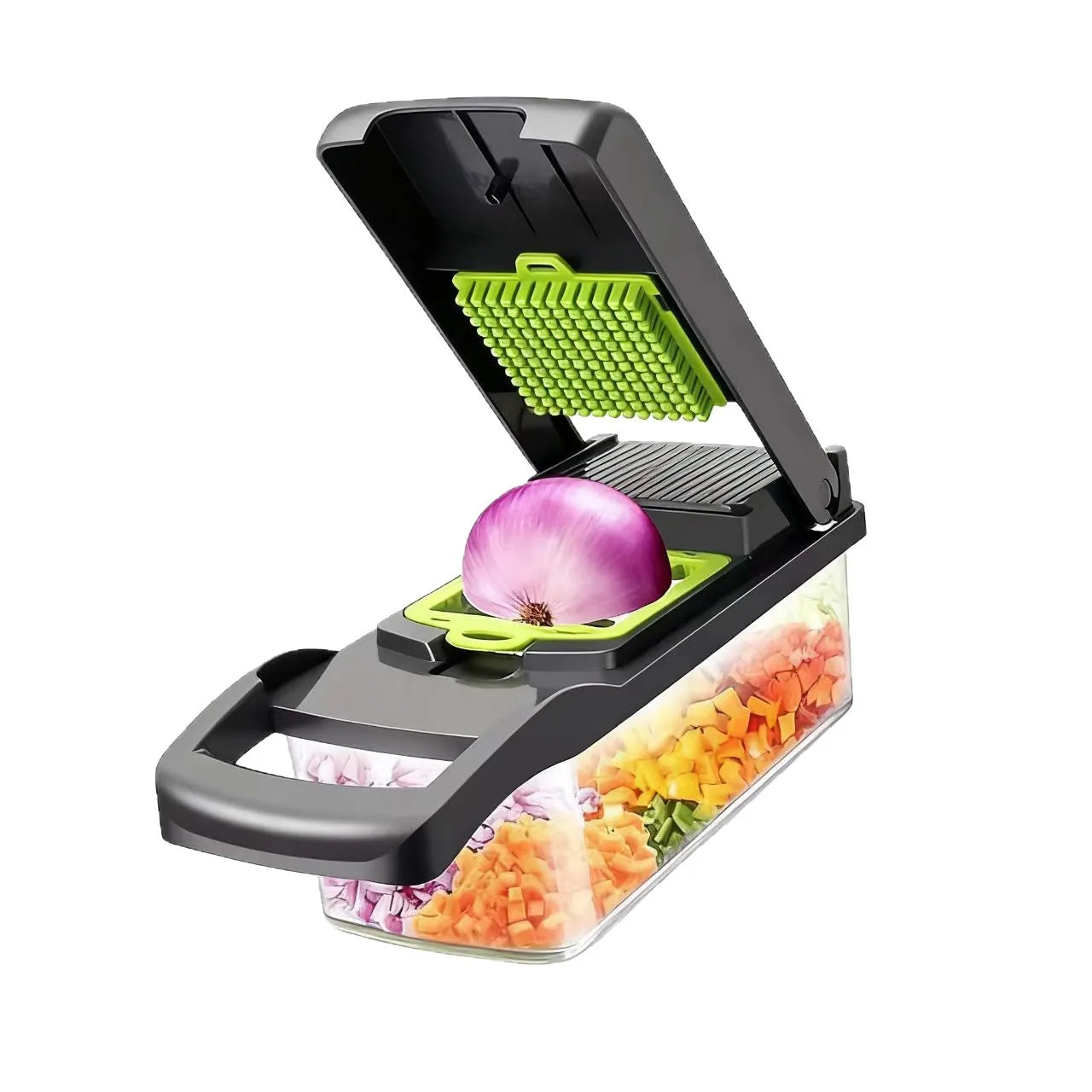 Manual Multifunctional Vegetable Cutter Potato Peeler Slicer Dicer Kitchen Gadget Set Stainless Steel Blades 14/16 Piece Grater