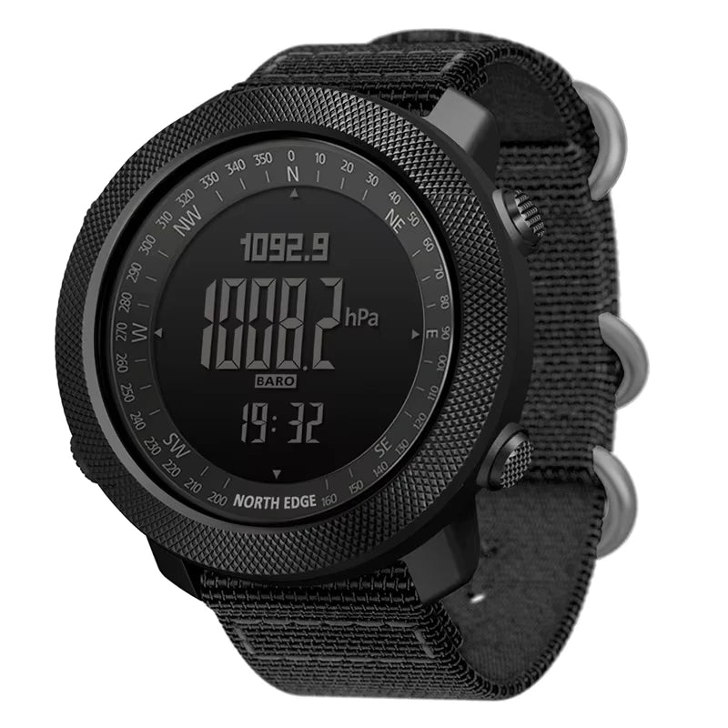 NORTH EDGE Apache Men Sports Smart Watch Compass Thermometer World Time Pedometer Altimeter BarometerSmartwatch Running APACHE