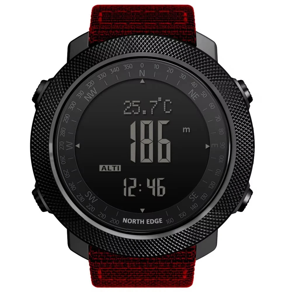 NORTH EDGE Apache Men Sports Smart Watch Compass Thermometer World Time Pedometer Altimeter BarometerSmartwatch Running APACHE