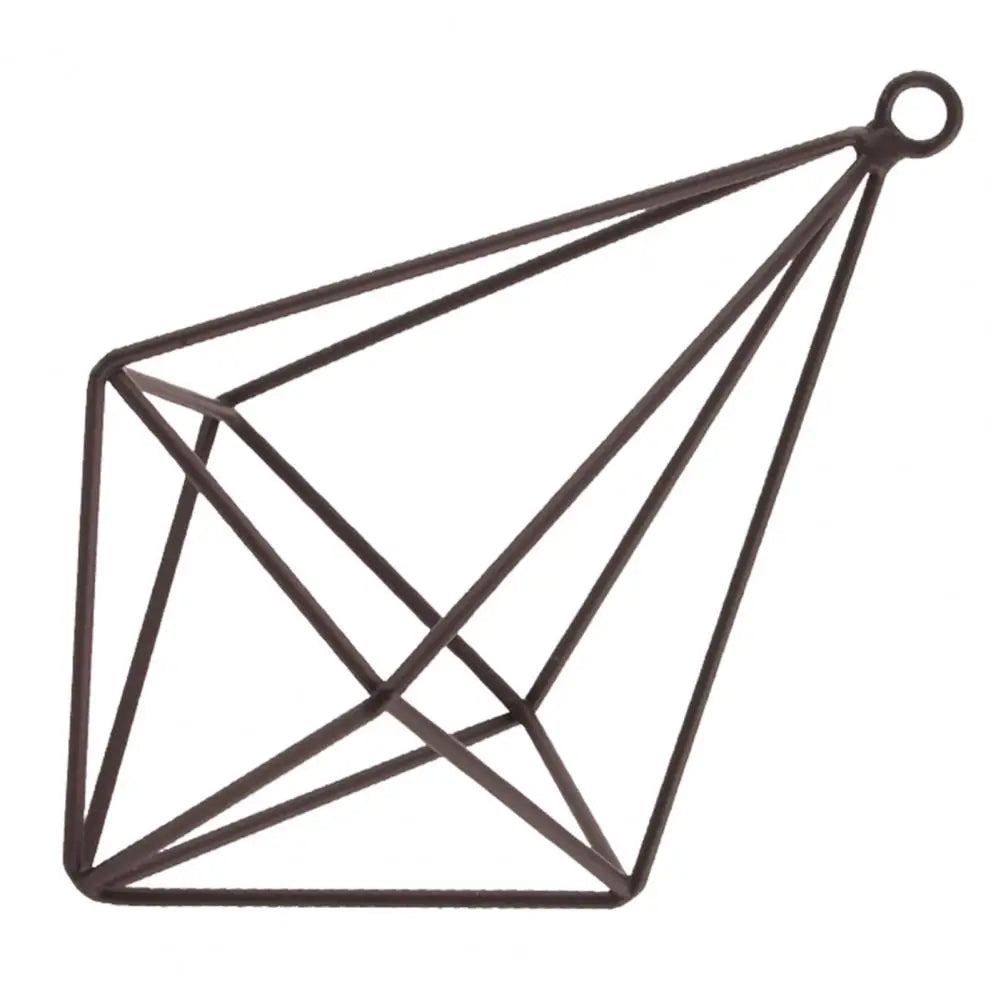 Air Plant Holder Rot-resistant Air Plant Display Rack Geometric Glass Terrarium Propagation Station with Iron Stand for Home