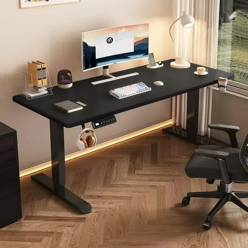 Height Adjustable Desk Motion Electric Sit Stand Up Down Computer Table Modern Lift Motorized Gaming Desktop Home Office Desks