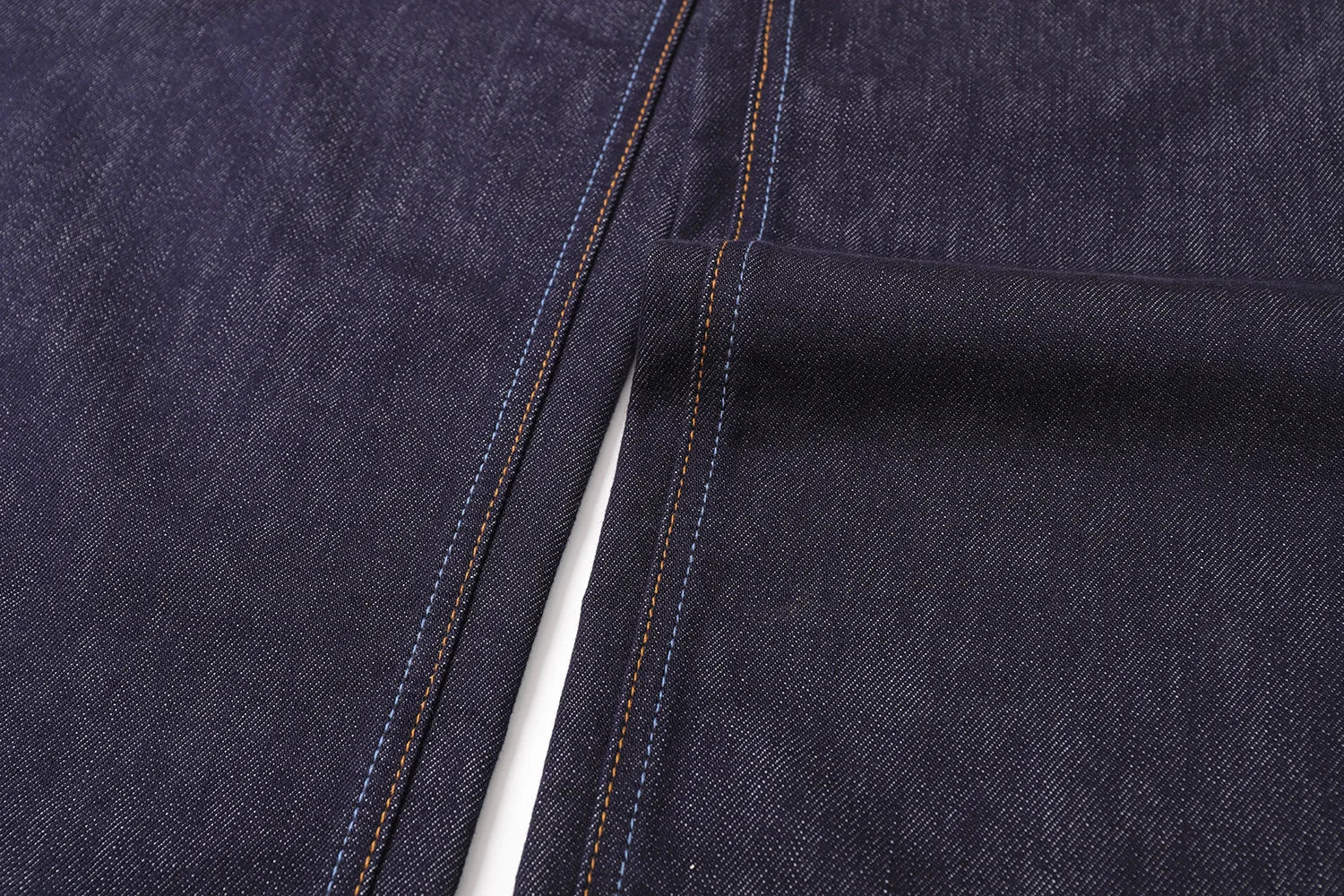 Men's Retro Lenzing Anti-fading A-line Straight Leg Casual Original Color Jeans Long Pants mid Waist Zipper Opening Loose Fit