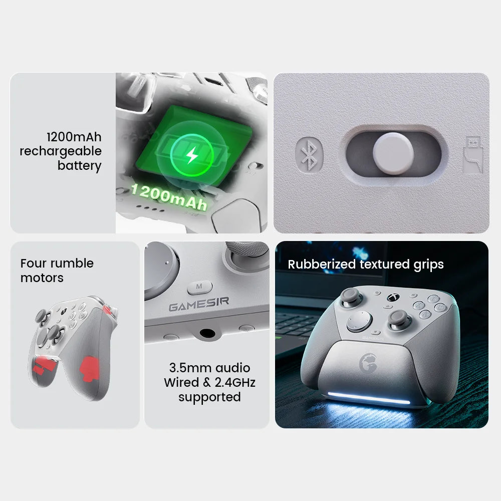 GameSir G7 Pro Xbox Gaming Controller Wired Gamepad for Xbox Series X|S, Xbox One X|S, Steam, PC, Android with Charging Dock