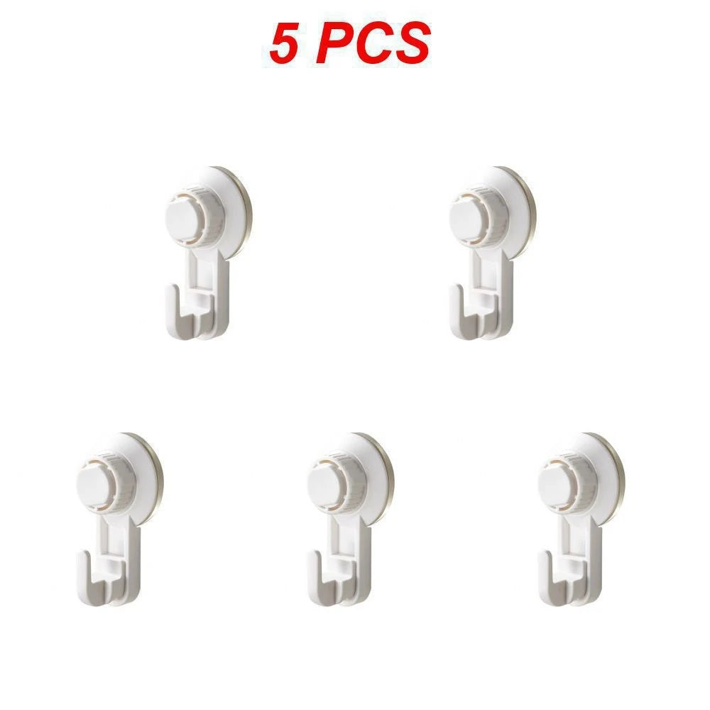 Free Punch Hook Suction Strong Suction Cup Hook Cup Clothes Hook Bathroom Kitchen Vacuum Hook Multi-Purpose Hooks