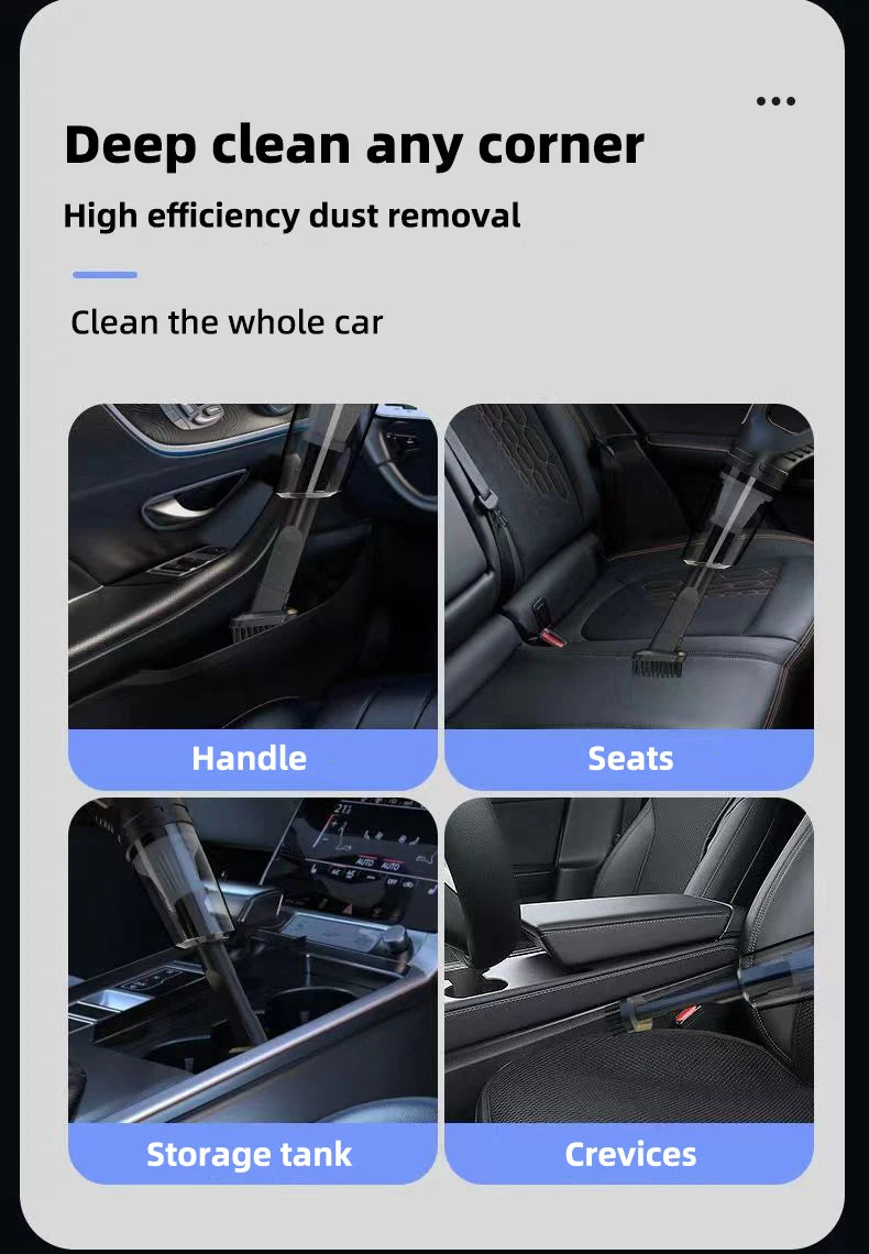 Wireless vacuum cleaner car mounted multifunctional handheld vacuum cleaner strong suction rechargeable car home dual-use