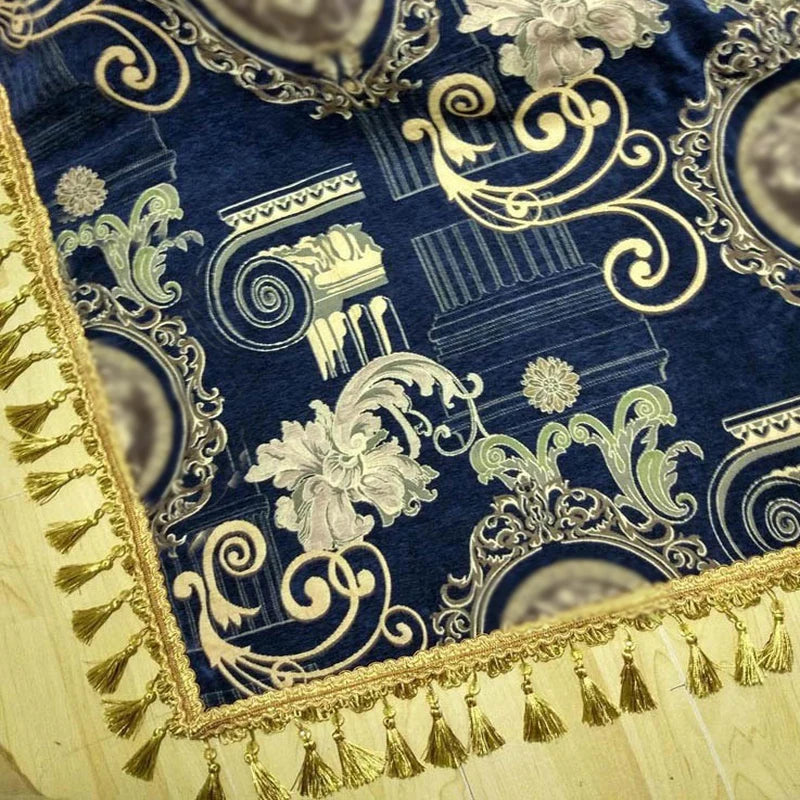 Thick Villa Carpet Royal Blue rug Greece legend Bedspread Bed Cover Luxury placemat cushion Bed spread Table Covers Floor Cover