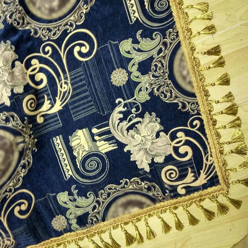 Thick Villa Carpet Royal Blue rug Greece legend Bedspread Bed Cover Luxury placemat cushion Bed spread Table Covers Floor Cover