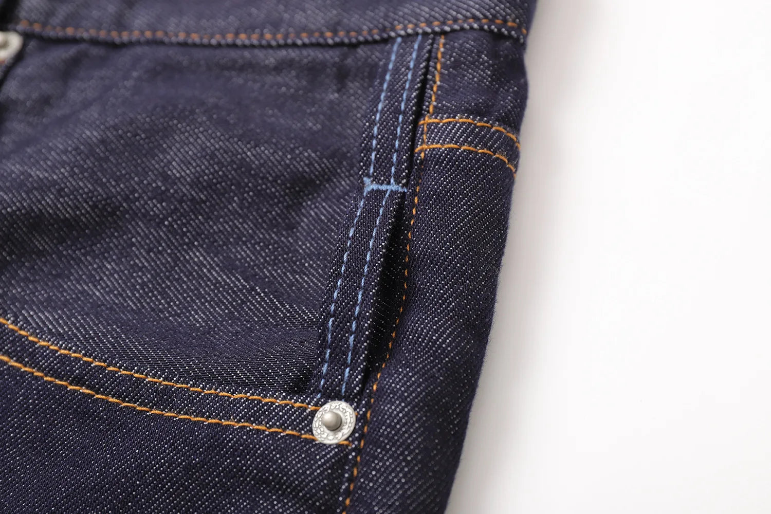 Men's Retro Lenzing Anti-fading A-line Straight Leg Casual Original Color Jeans Long Pants mid Waist Zipper Opening Loose Fit