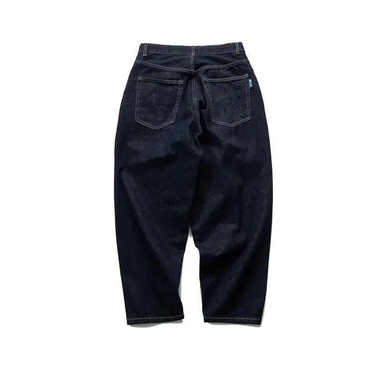 New Special Anti Fading Process Washed Original Cow Curved Knife Jeans Loose Casual Men's and Women's Pants Trendy