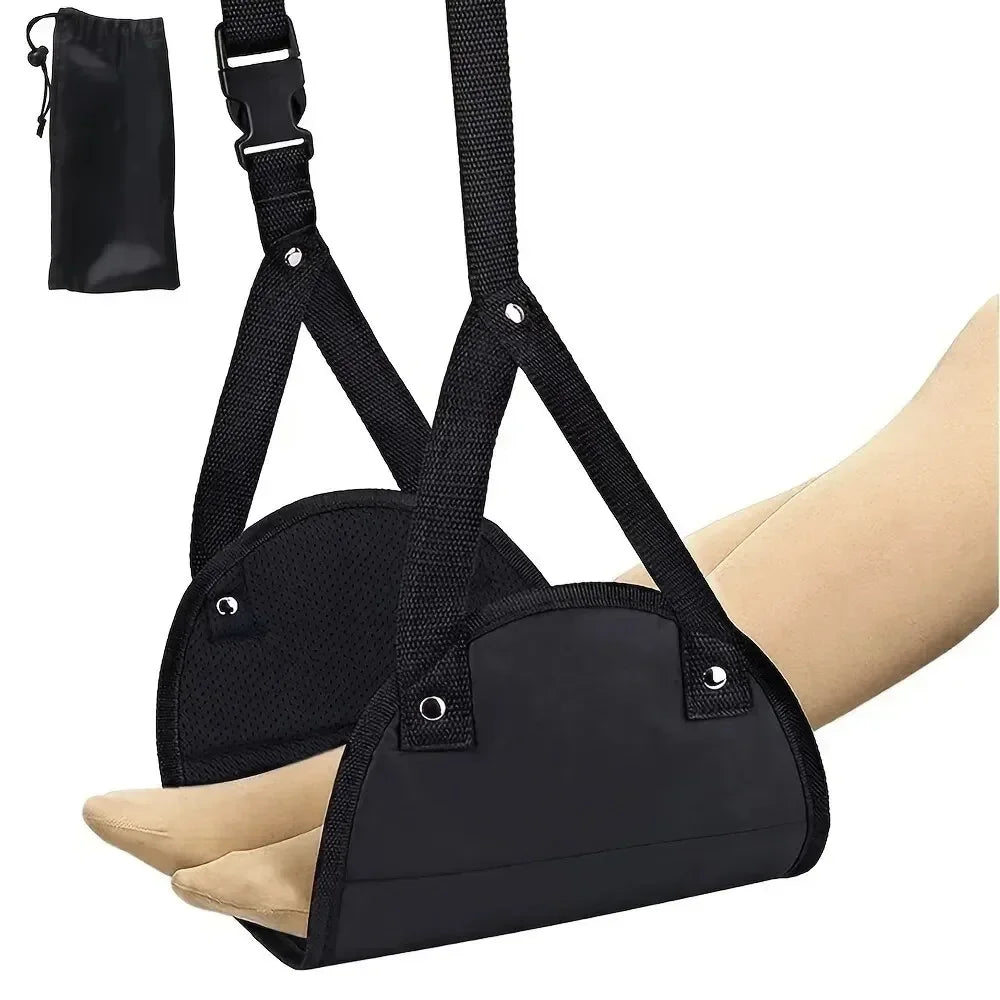 Portable Foot Mat - Adjustable Strap Office Resting Foot Mat Foot Hammock Foot Mat Lazy Man Magic Travel Magic Travel Airplane