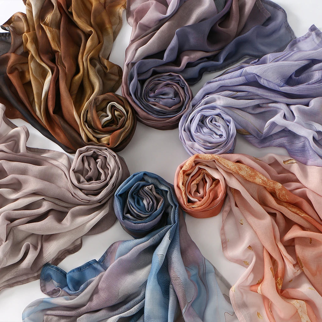 New Digital Printing Cotton Linen Hijab Scarf For Woman Muslim Hijabs Fashion Long Wraps Shawl Islam Turban Headscarf Ramadan