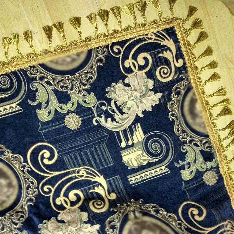 Thick Villa Carpet Royal Blue rug Greece legend Bedspread Bed Cover Luxury placemat cushion Bed spread Table Covers Floor Cover