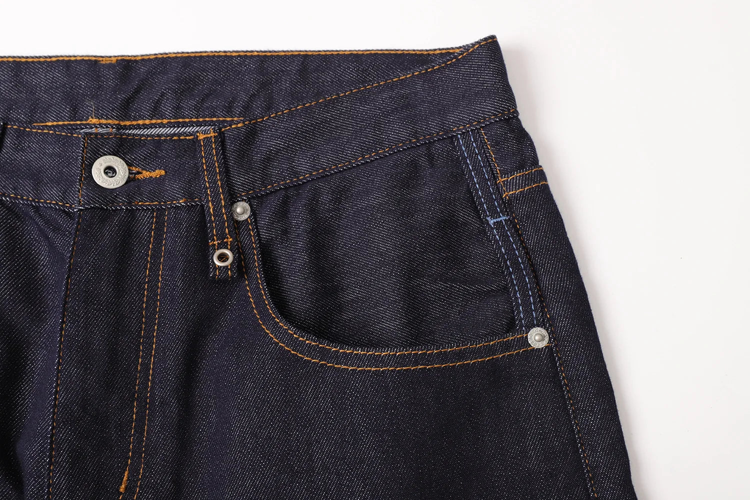 Men's Retro Lenzing Anti-fading A-line Straight Leg Casual Original Color Jeans Long Pants mid Waist Zipper Opening Loose Fit