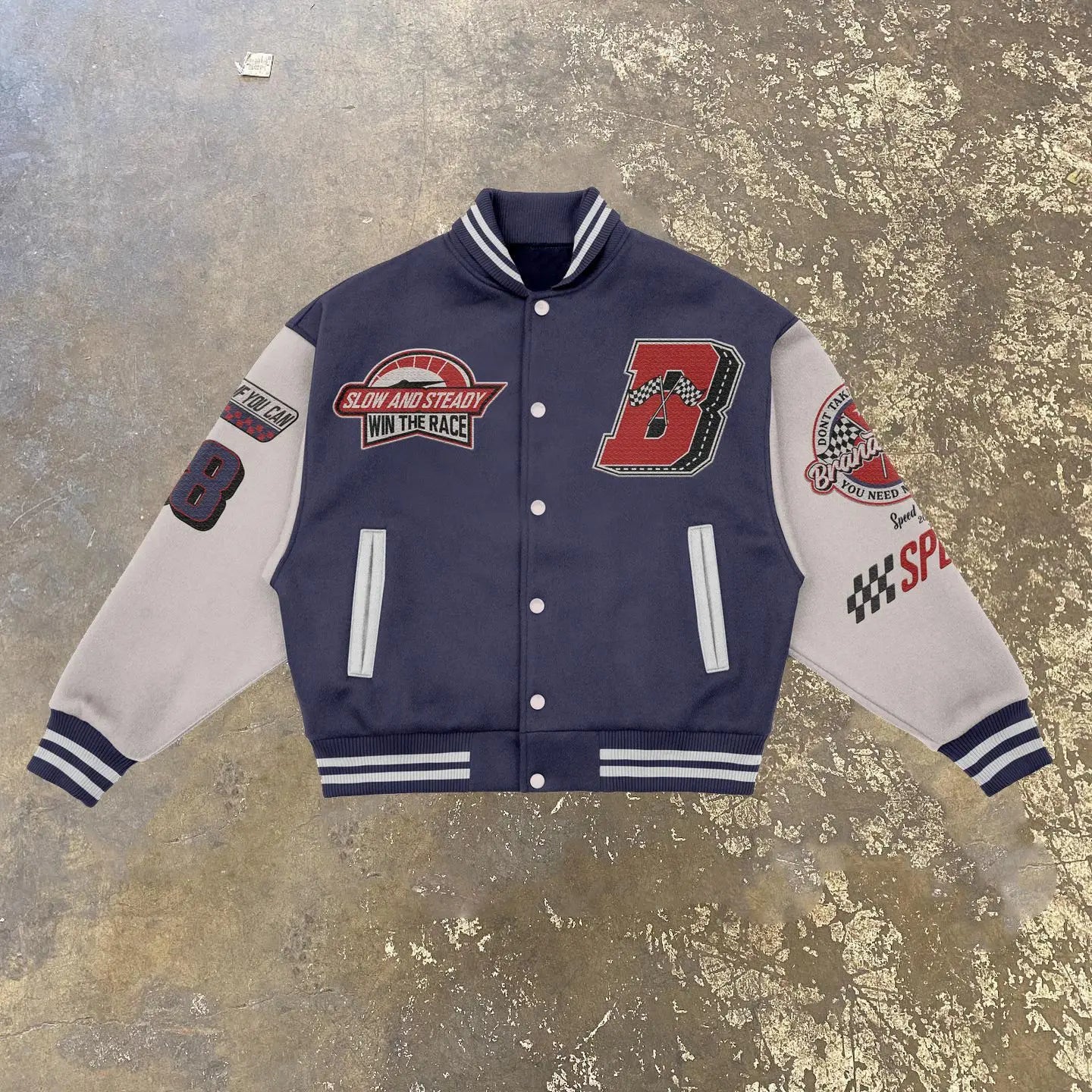 New Fashion Sportswear for Men and Women, Spring and Autumn Casual Streetwear, Versatile Patchwork Color-Blocked Jacket Top