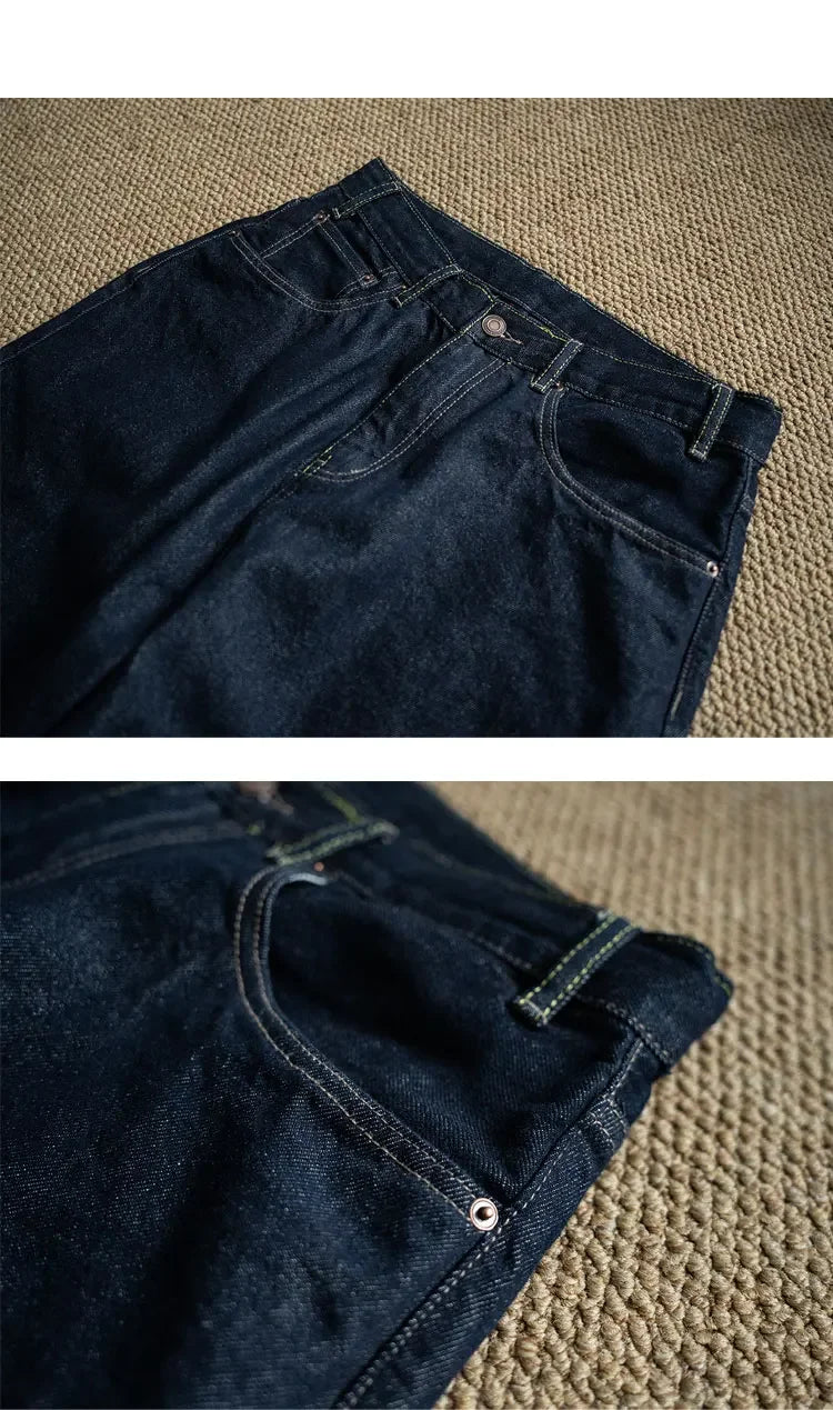 New Special Anti Fading Process Washed Original Cow Curved Knife Jeans Loose Casual Men's and Women's Pants Trendy