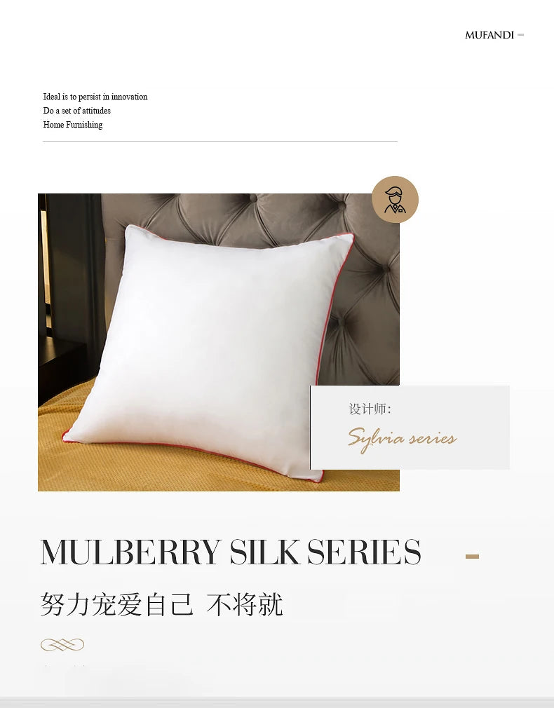 High Quality Soft Home White Cushion Core 40*40/45*45/50*50/55*55/60*60/65*65/70*70cm Pillow Interior Head Waist Pillows Inner