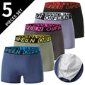4/5Pcs European and American Size MEN'S Printed Fashion Boyshort Comfortable MEN'S Waist plus Size Underwear Sexy Swimming Trunk