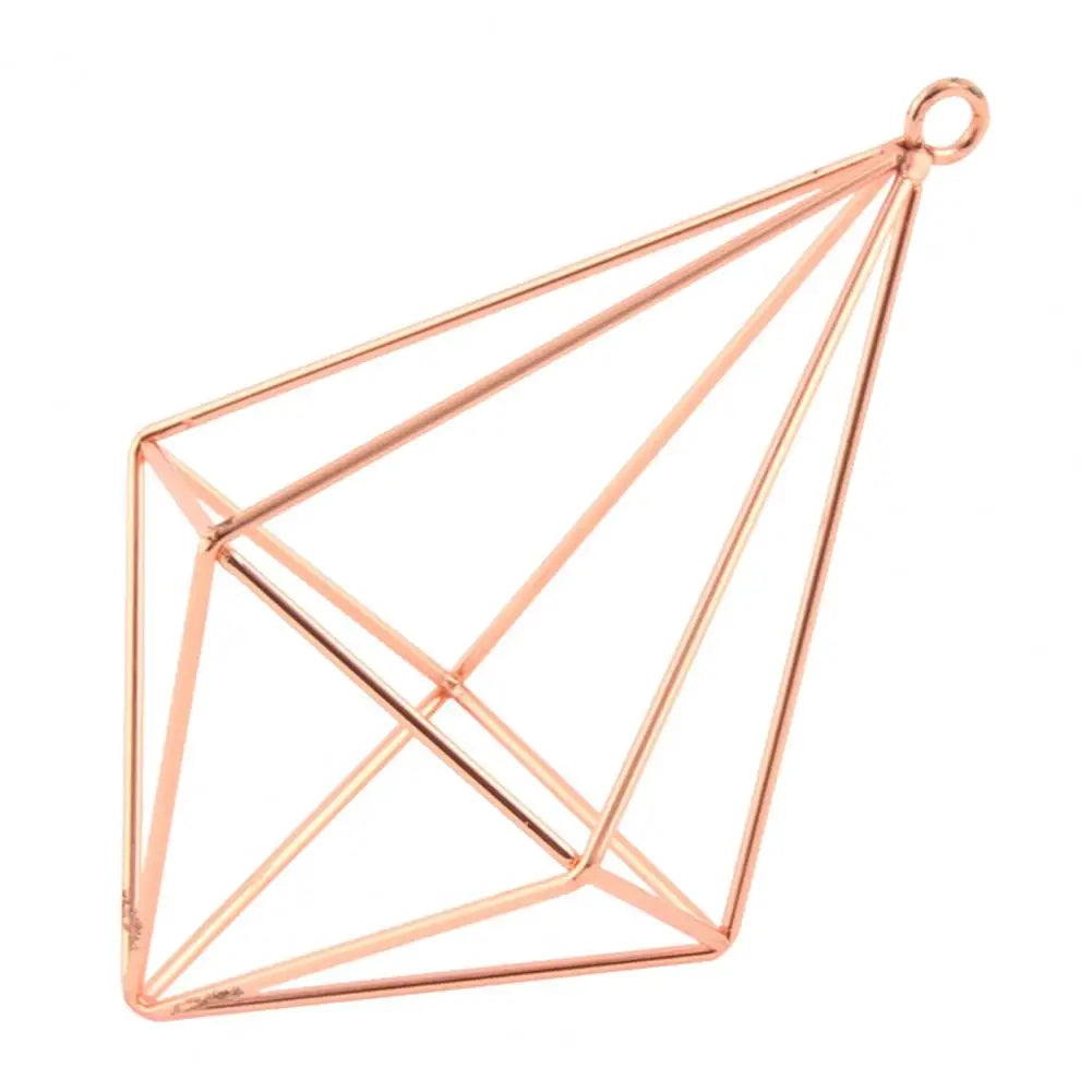 Air Plant Holder Rot-resistant Air Plant Display Rack Geometric Glass Terrarium Propagation Station with Iron Stand for Home