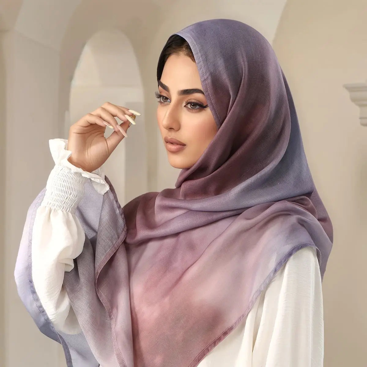 New Digital Printing Cotton Linen Hijab Scarf For Woman Muslim Hijabs Fashion Long Wraps Shawl Islam Turban Headscarf Ramadan