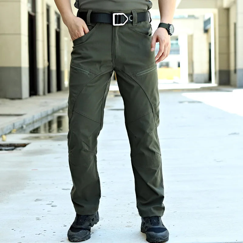 Men's Military Tactical Pants Casual Man Cargo Pants Multi-Pocket Wear Resistance Male Trousers Outdoor Hiking Joggers