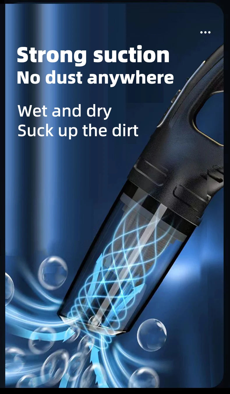Wireless vacuum cleaner car mounted multifunctional handheld vacuum cleaner strong suction rechargeable car home dual-use