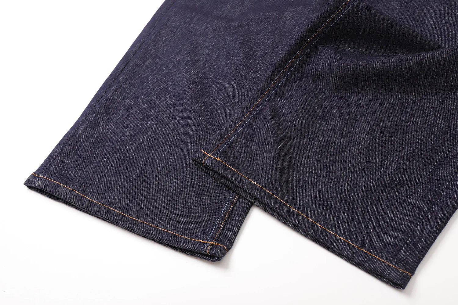 Men's Retro Lenzing Anti-fading A-line Straight Leg Casual Original Color Jeans Long Pants mid Waist Zipper Opening Loose Fit