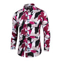 Chemise Slim Homme Mens Outfits Floral Shirt Streetwear 2022 Vintage Chinese Style Long Sleeve Dress Shirts For Men Blouses Tops