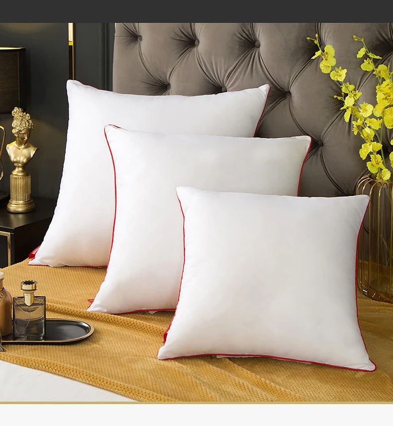 High Quality Soft Home White Cushion Core 40*40/45*45/50*50/55*55/60*60/65*65/70*70cm Pillow Interior Head Waist Pillows Inner