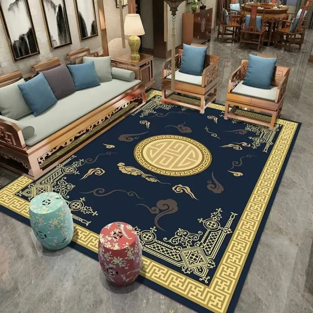 Nordic Light Luxury Carpet Living Room Sofa Bedroom Rugs Modern Office Simple Style Large Nonslip Washable Floor Mats Home Decor