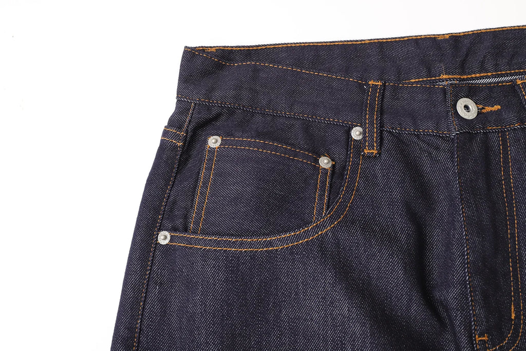 Men's Retro Lenzing Anti-fading A-line Straight Leg Casual Original Color Jeans Long Pants mid Waist Zipper Opening Loose Fit