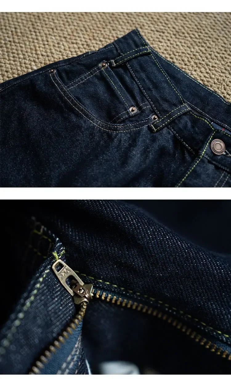 New Special Anti Fading Process Washed Original Cow Curved Knife Jeans Loose Casual Men's and Women's Pants Trendy