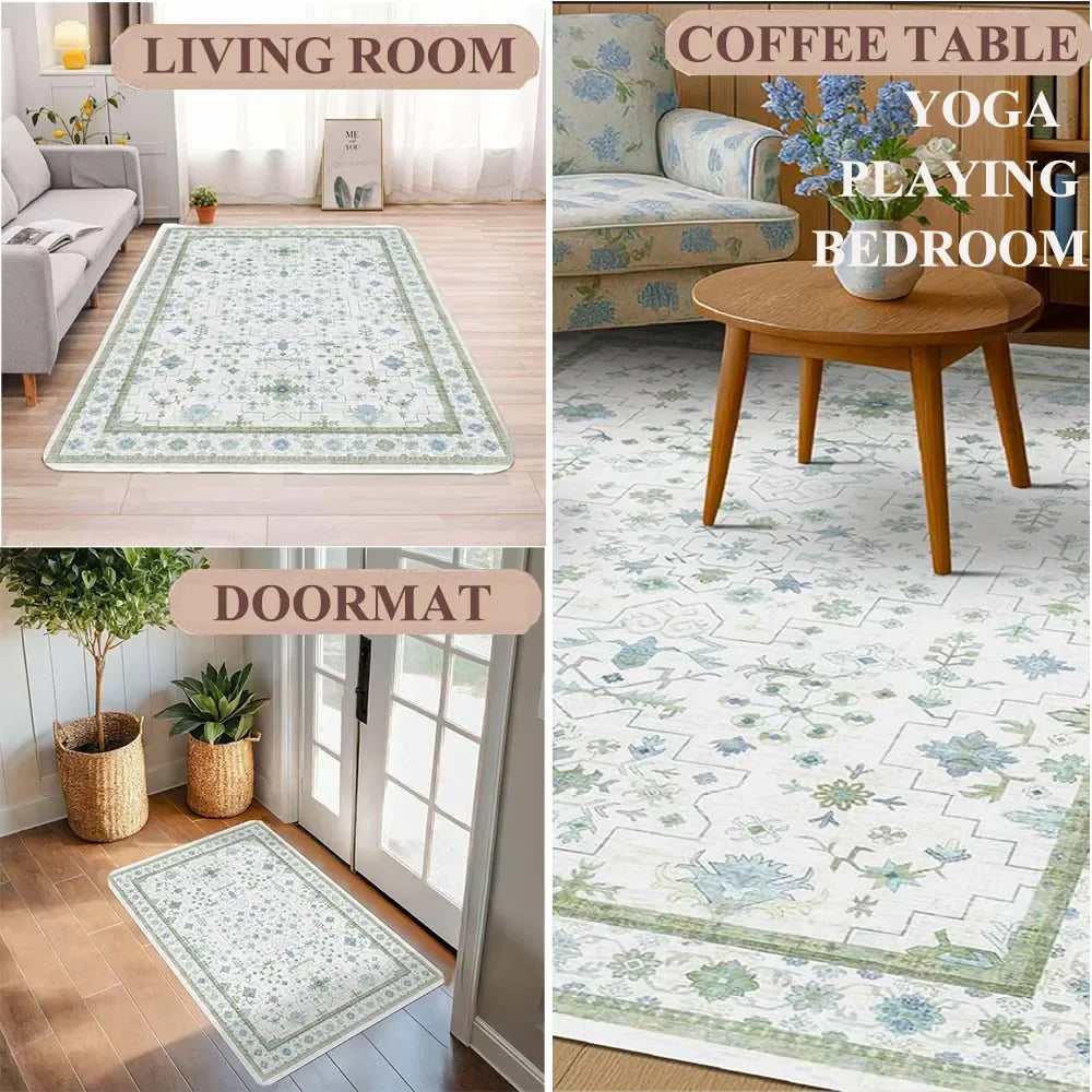 Nordic Light Luxury Carpet Living Room Sofa Bedroom Rugs Modern Office Simple Style Large Nonslip Washable Floor Mats Home Decor