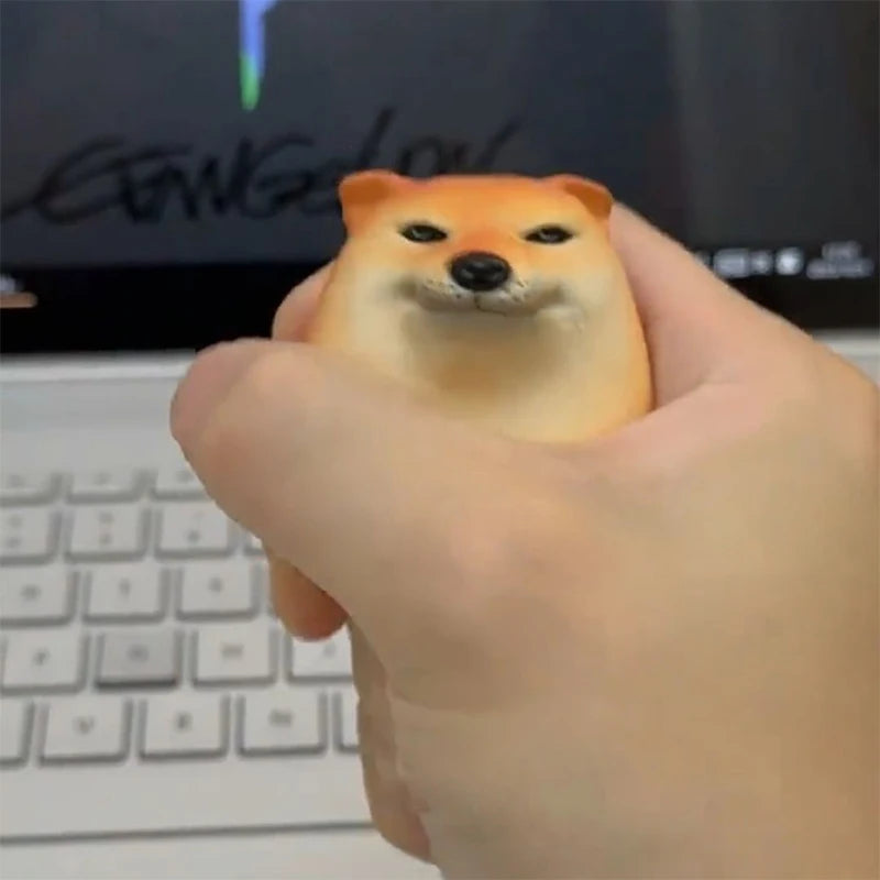 Creative Shiba Inu Realistic Egg Shape PVC Desk Decor Dog & Egg Union Decorations For Home Offices Fun Christmas Gifts