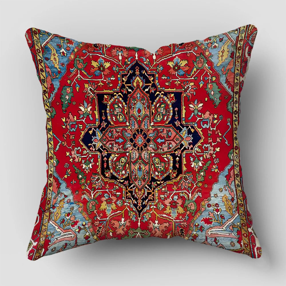 Persian Rug Pattern Pillowcase Living Room Sofa Cushion Cover Fashion Decorative Home Decor 45X45cm Two Sides Short Plush