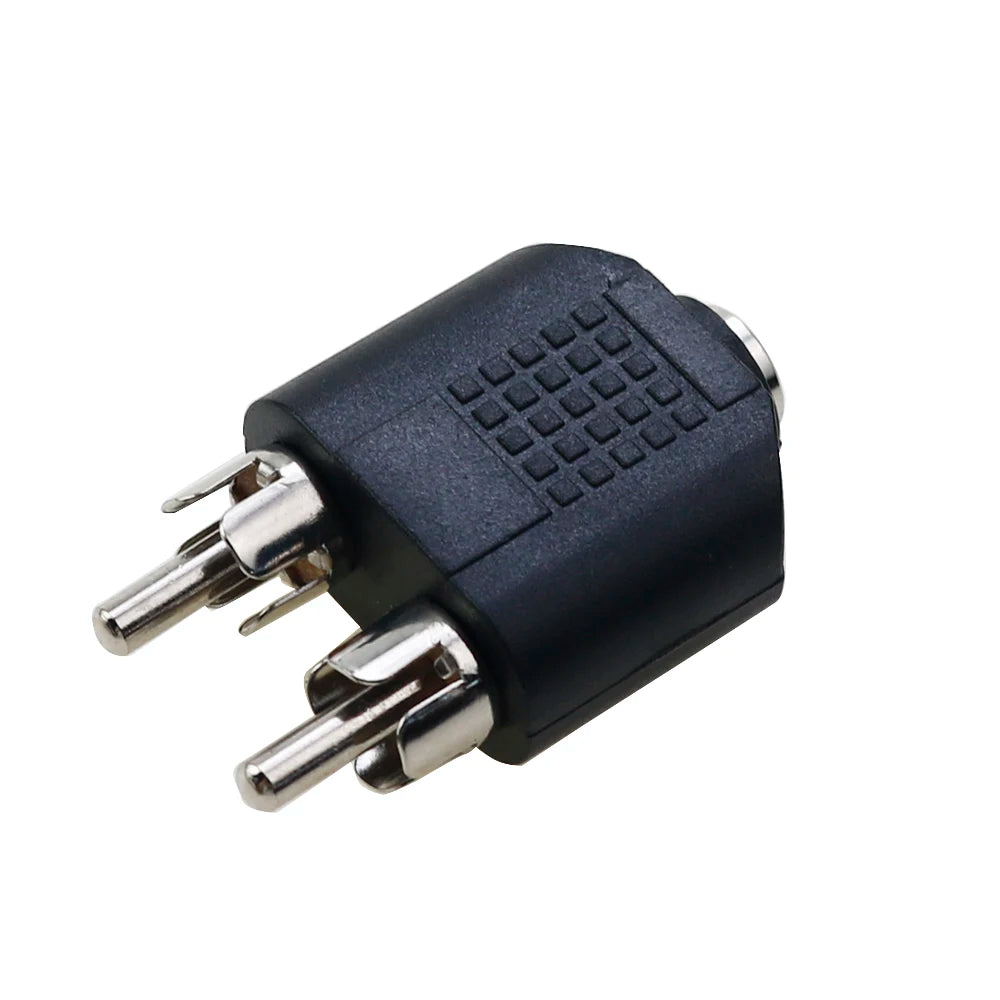 2PCS Dual RCA Male/Female to RCA 3.5mm 6.35mm 6.5mm 1/8" 1/4" mono stereo adapter Connector