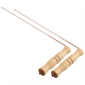 BAAU Copper Dowsing Rods Kit for Divination Tool - 2PCS Natural Wooden Handles Divining Rods
