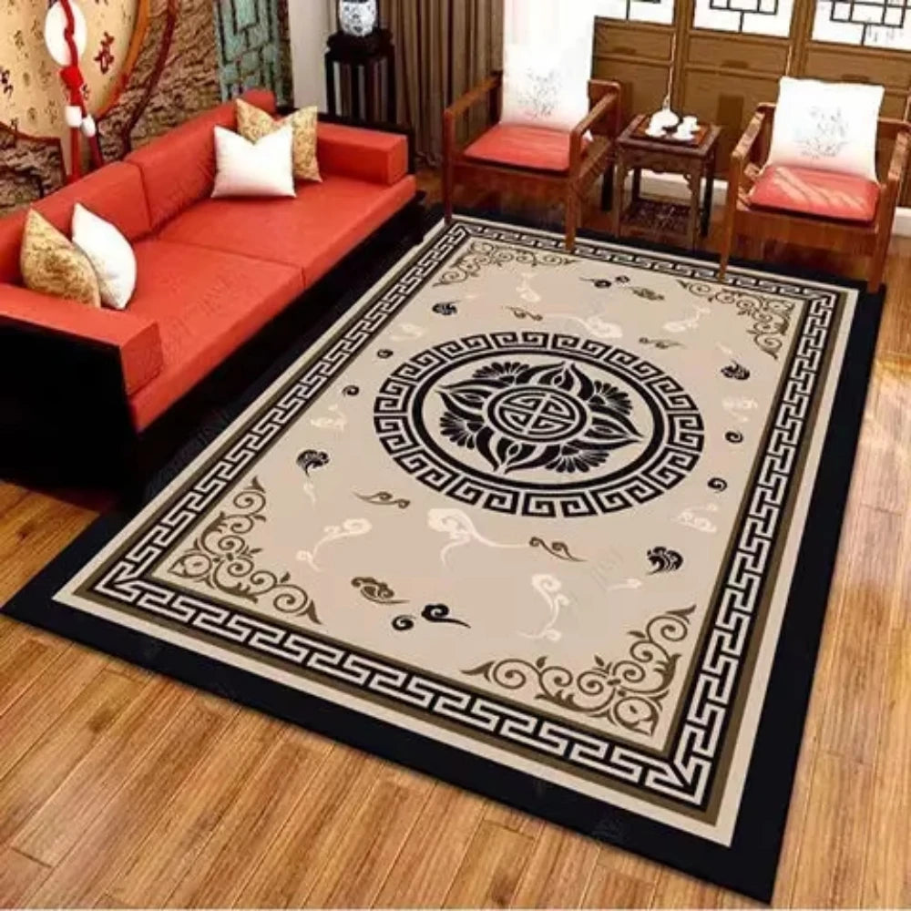 Nordic Light Luxury Carpet Living Room Sofa Bedroom Rugs Modern Office Simple Style Large Nonslip Washable Floor Mats Home Decor