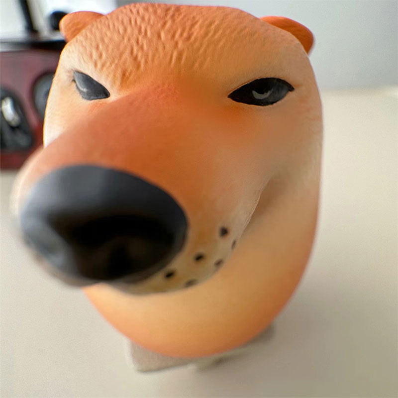 Creative Shiba Inu Realistic Egg Shape PVC Desk Decor Dog & Egg Union Decorations For Home Offices Fun Christmas Gifts