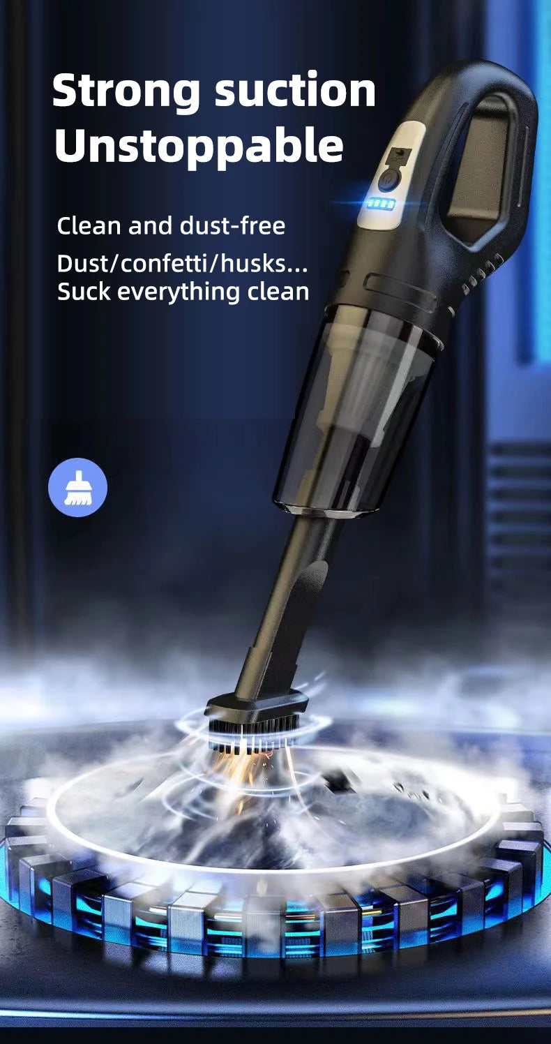 Wireless vacuum cleaner car mounted multifunctional handheld vacuum cleaner strong suction rechargeable car home dual-use